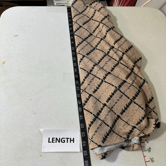 Adrienne Vittadini Women's Brown Diamond Pattern Top Size XL (1X) Flowy Boho - Picture 7 of 12